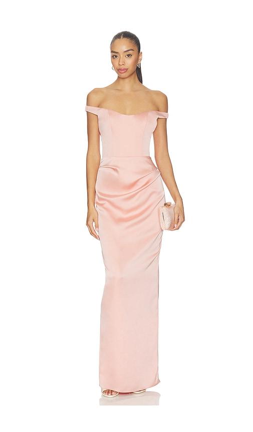 katie may tempest gown in blush.