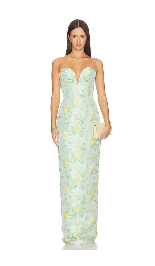 katie may ursula gown in mint.