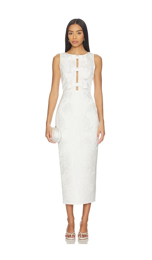 katie may vesper dress in ivory.
