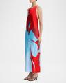 katy floral cowl-neck maxi dress