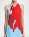 katy floral cowl-neck maxi dress