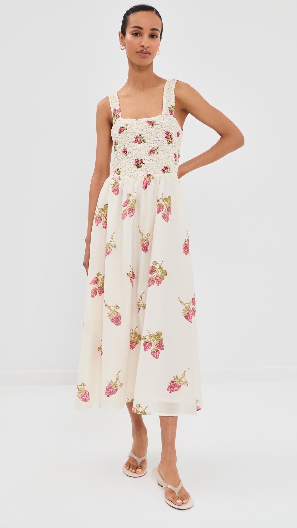 kay strawberry dot dress