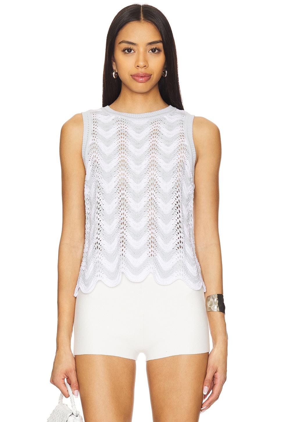 kayla chevron scalloped tank