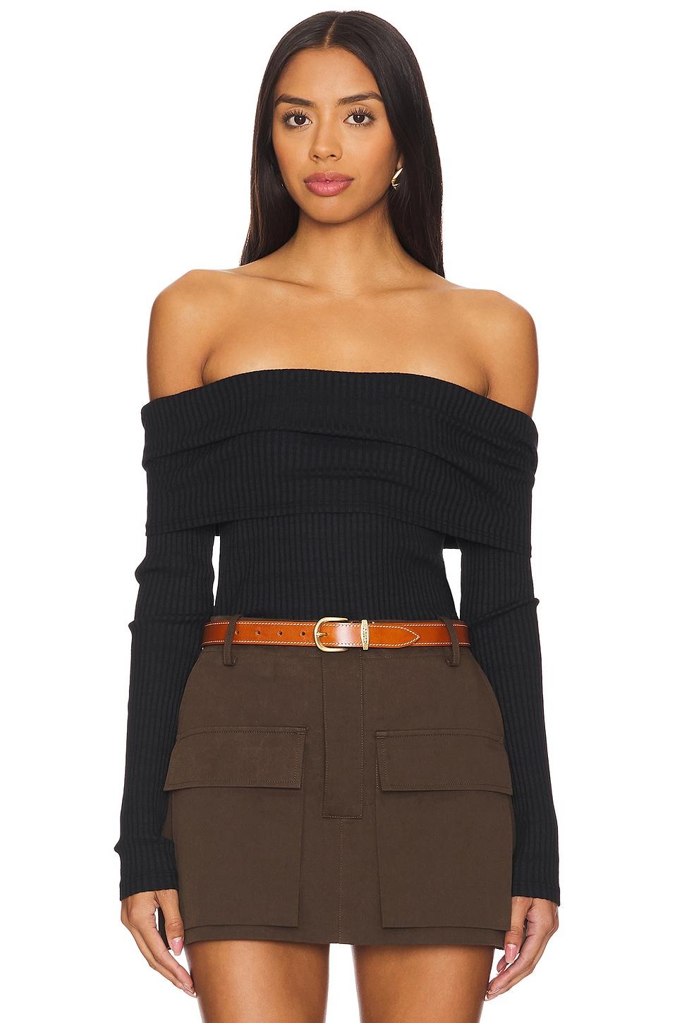 kayla off shoulder long sleeve top