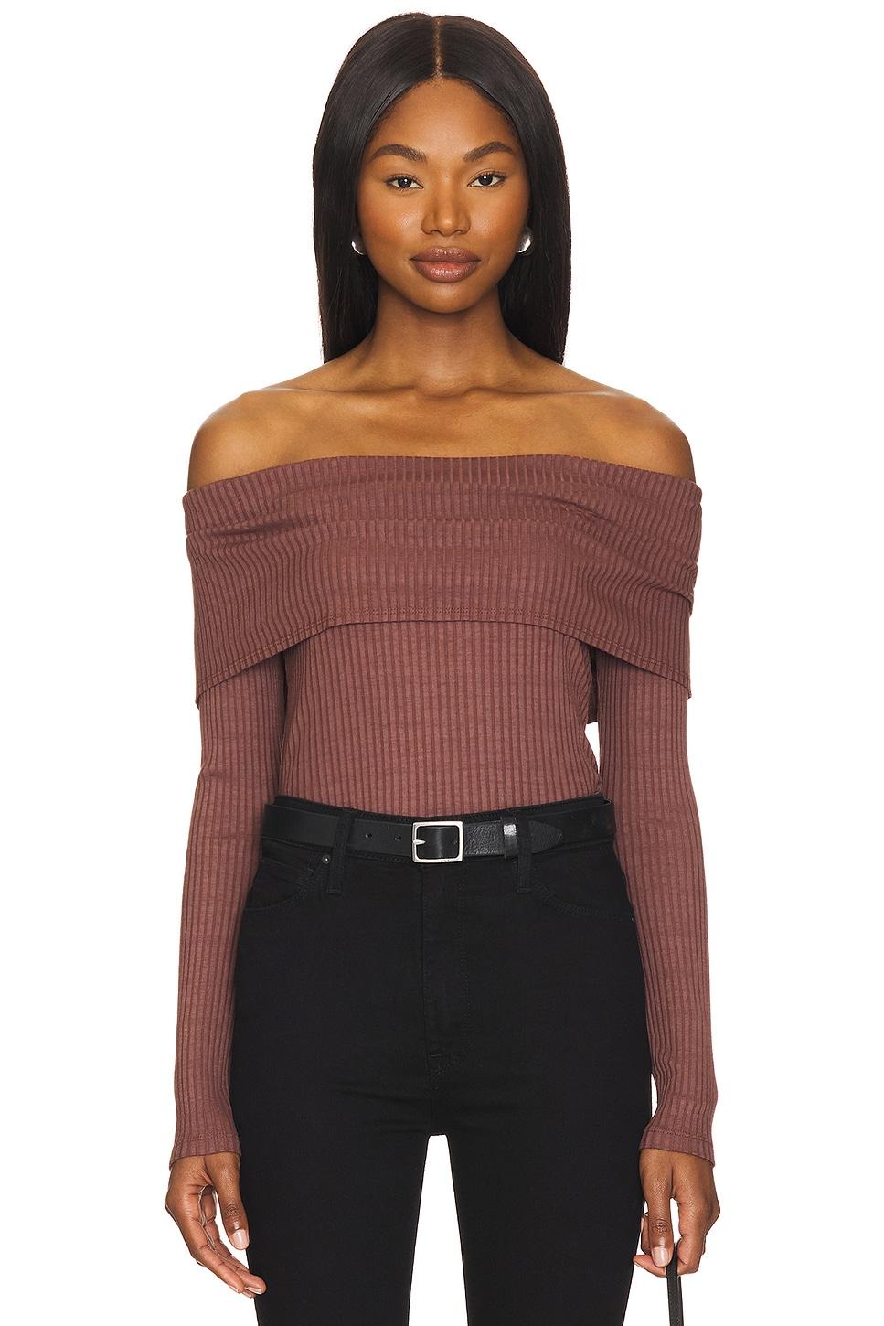 kayla off shoulder long sleeve top