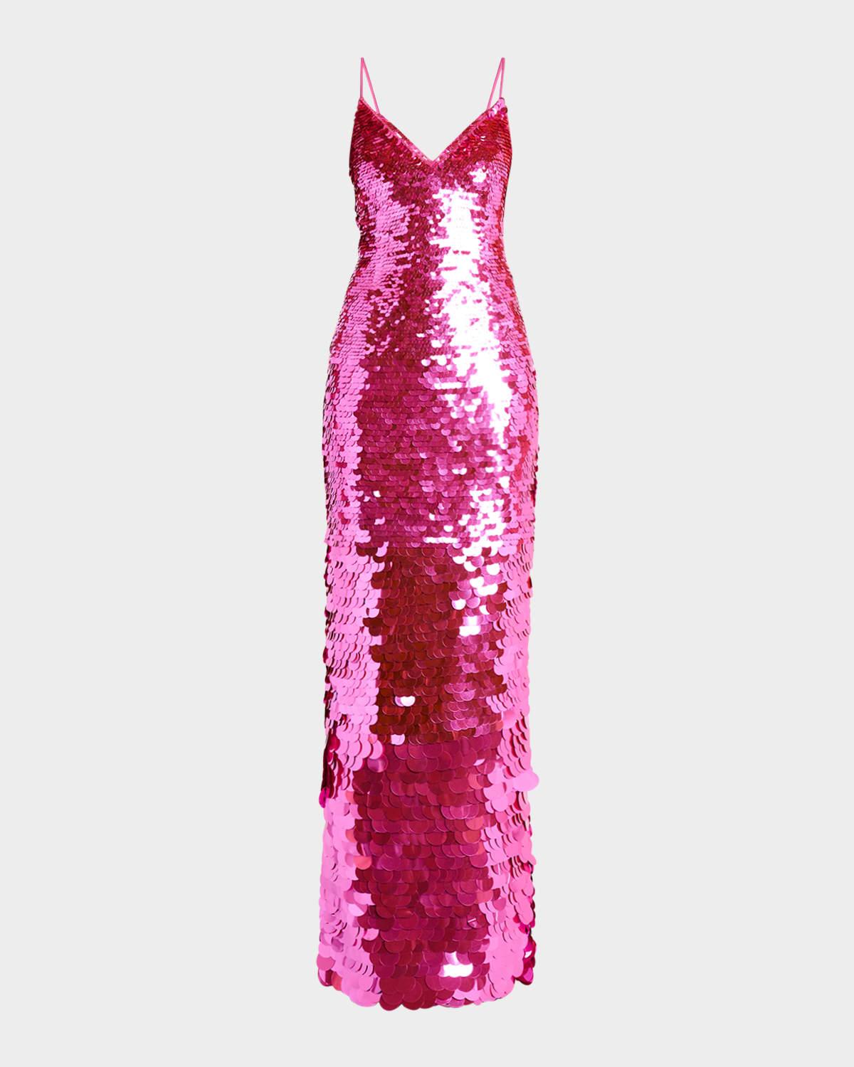 kaylen sequined maxi dress