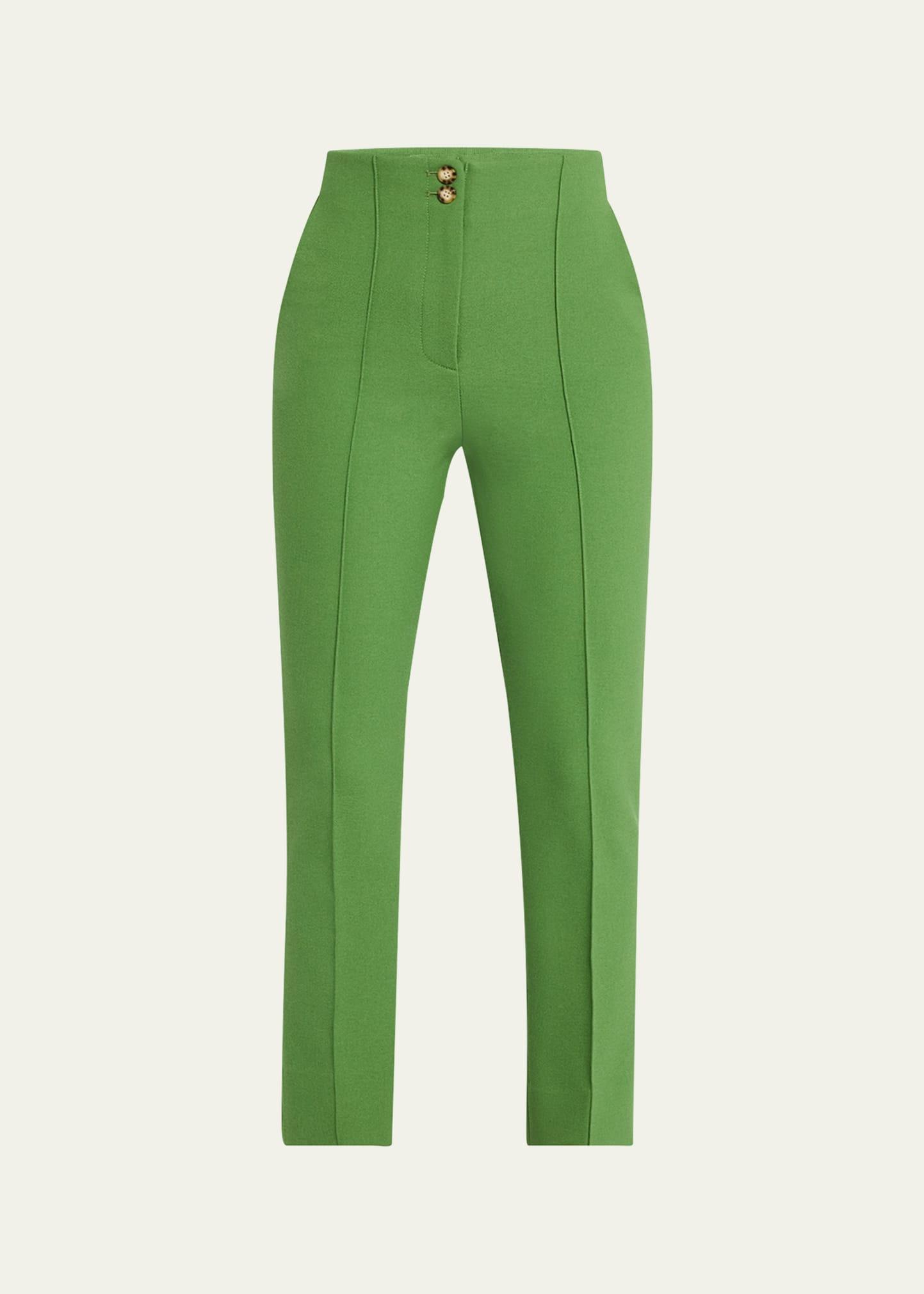 kean cropped high-rise pintuck pants