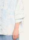 keanu ruched denim shirt
