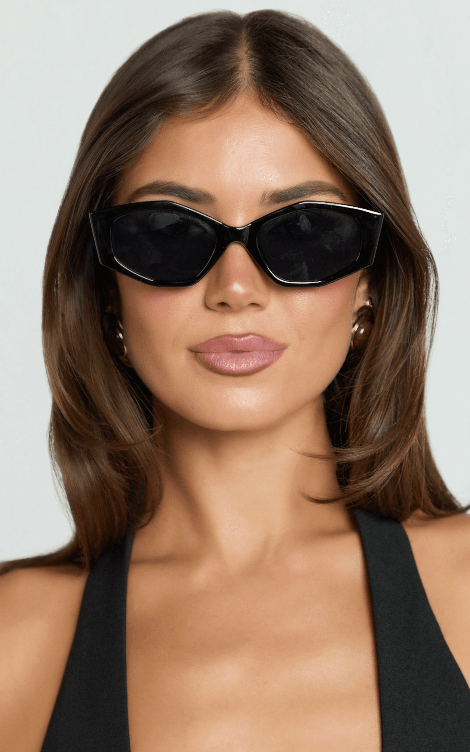 keisha sunglasses - wide rim sunglasses in black