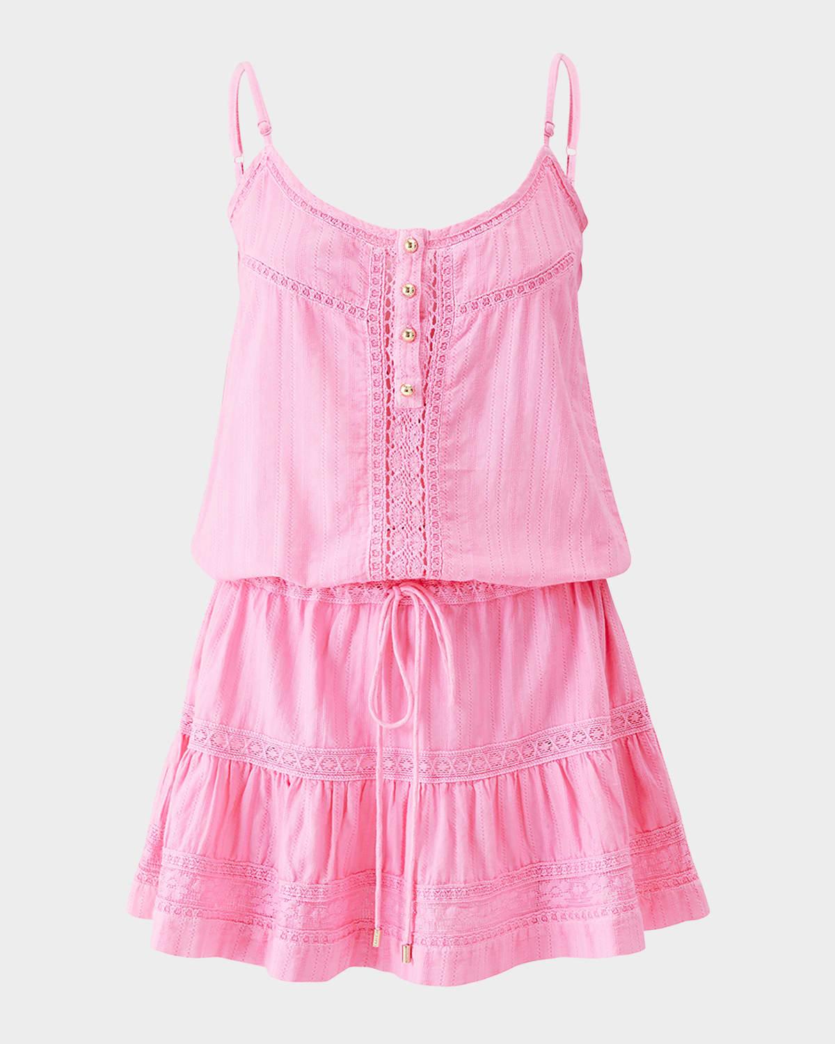 kelly embroidered mini dress
