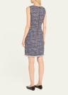 kelly sleeveless fringe-hem boucle mini dress
