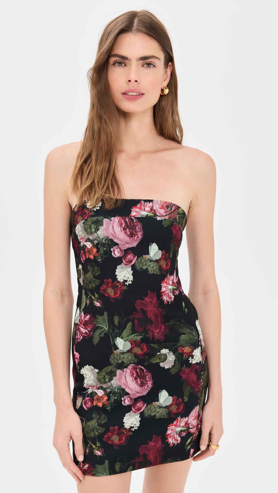 kelly square bust mini dress