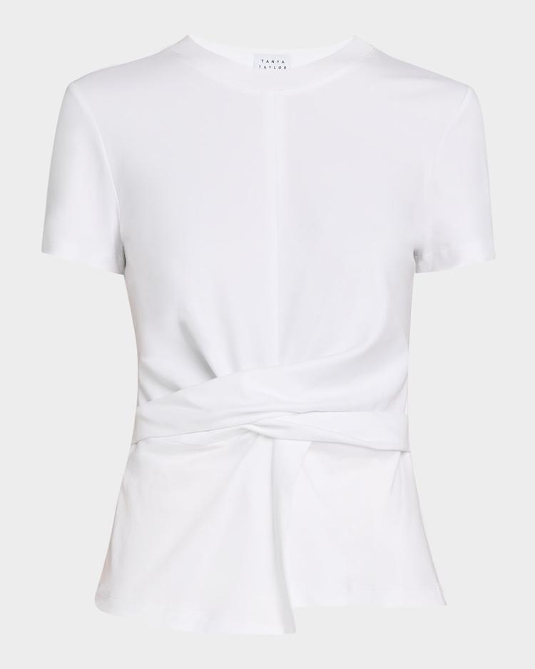 kelsey short-sleeve gathered tee