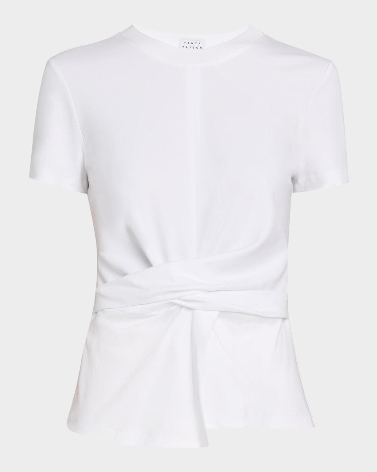 kelsey short-sleeve gathered tee