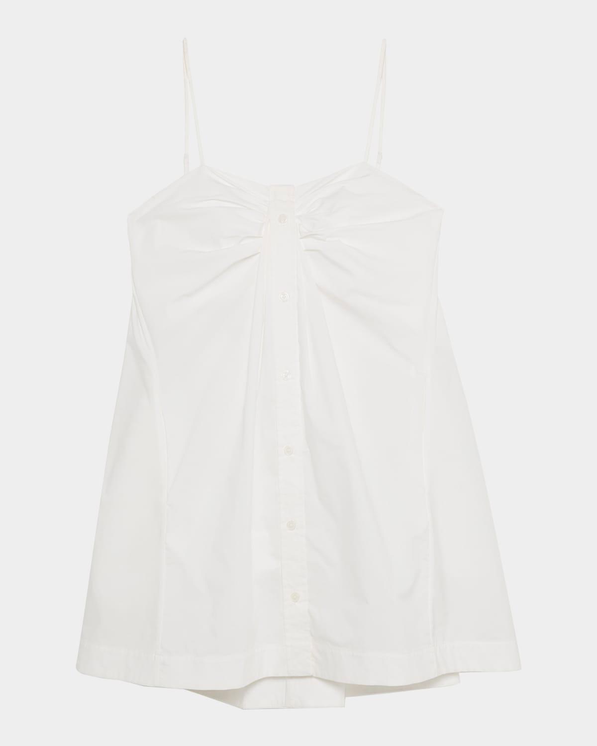 kendall sleeveless button-front mini dress