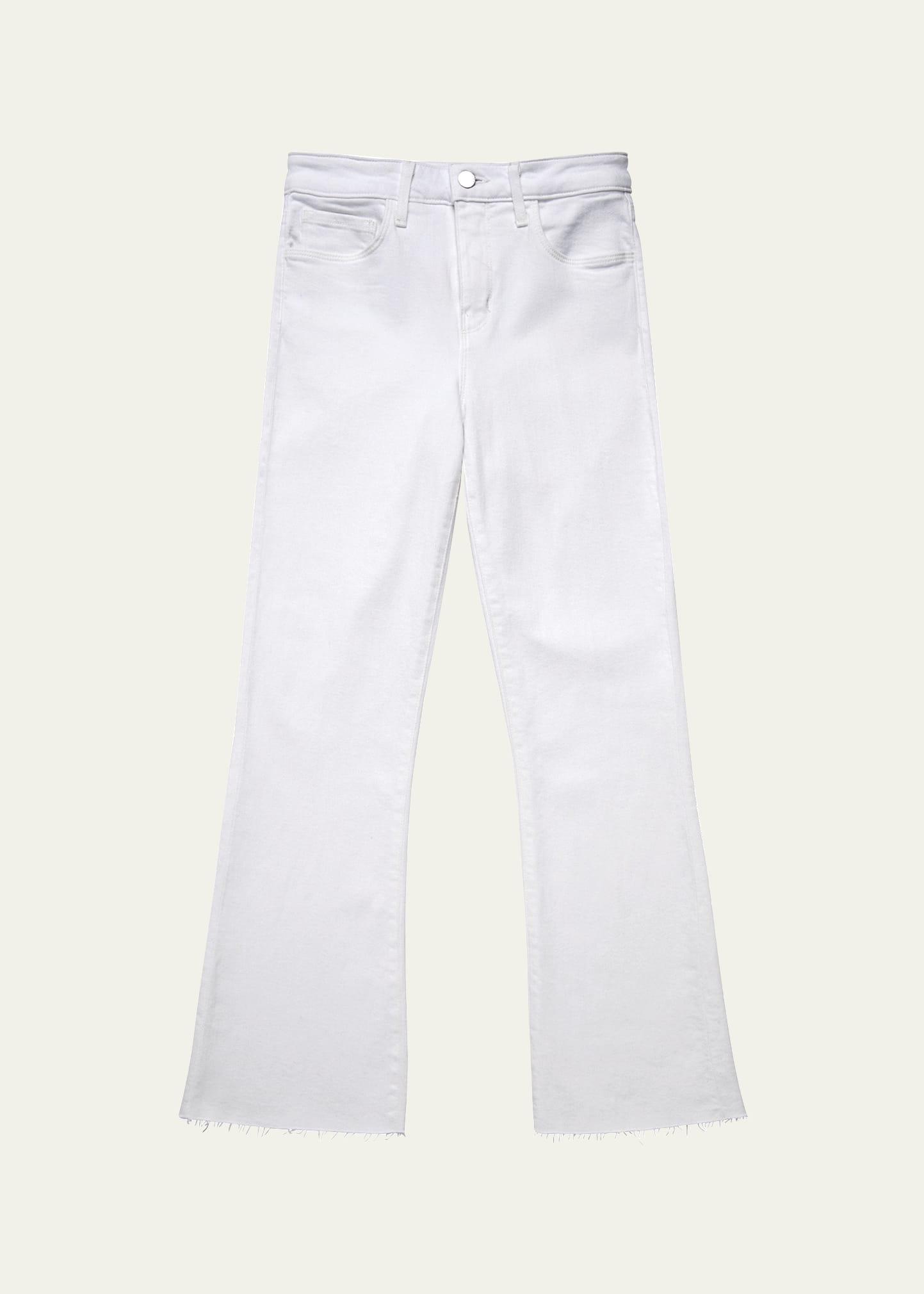 kendra high-rise crop flare jeans