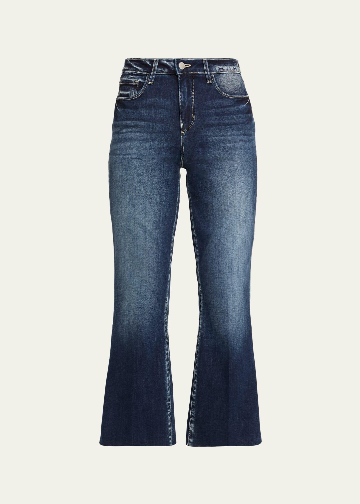 kendra high rise kick-flare jeans