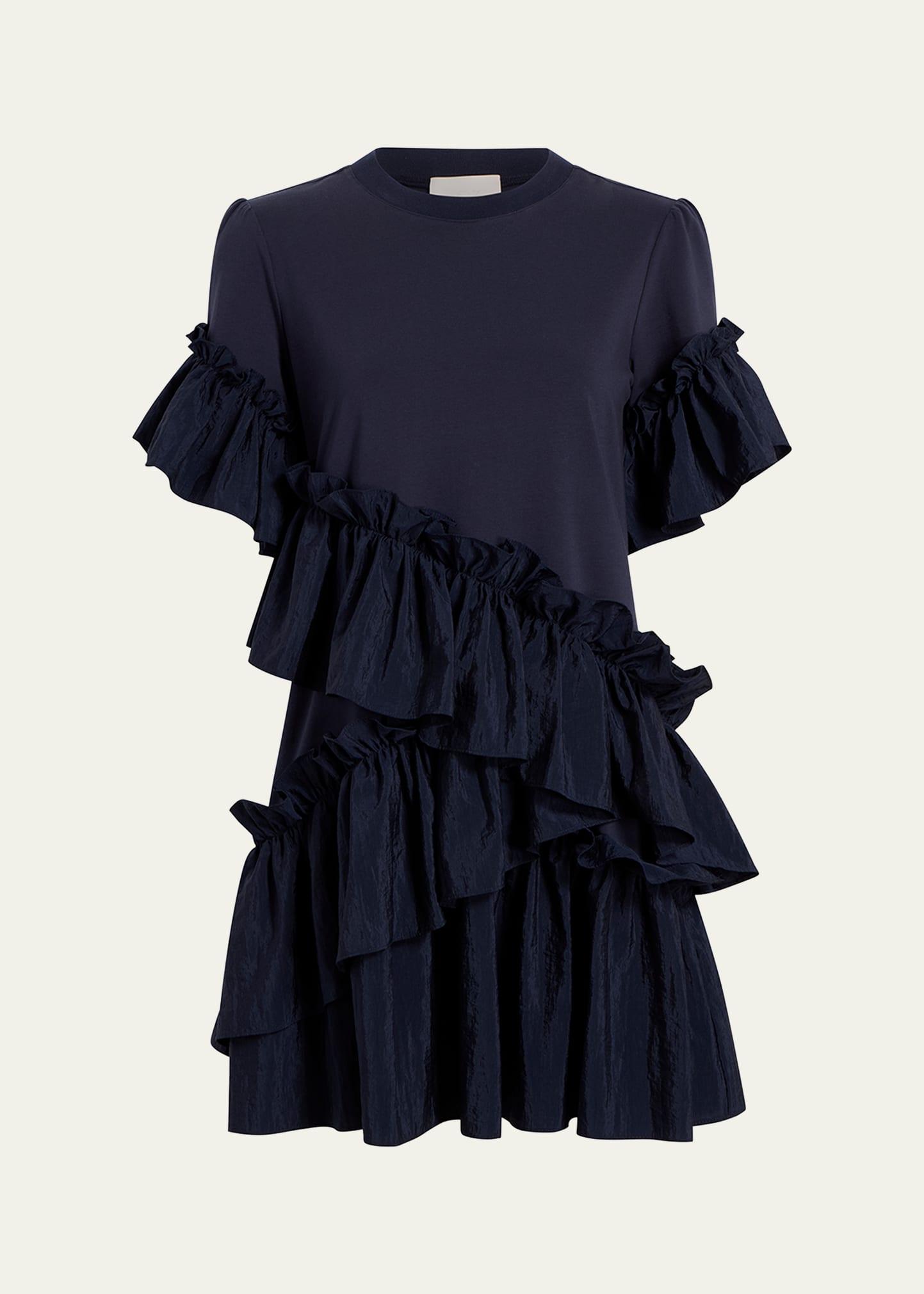 kendria ruffle mini dress