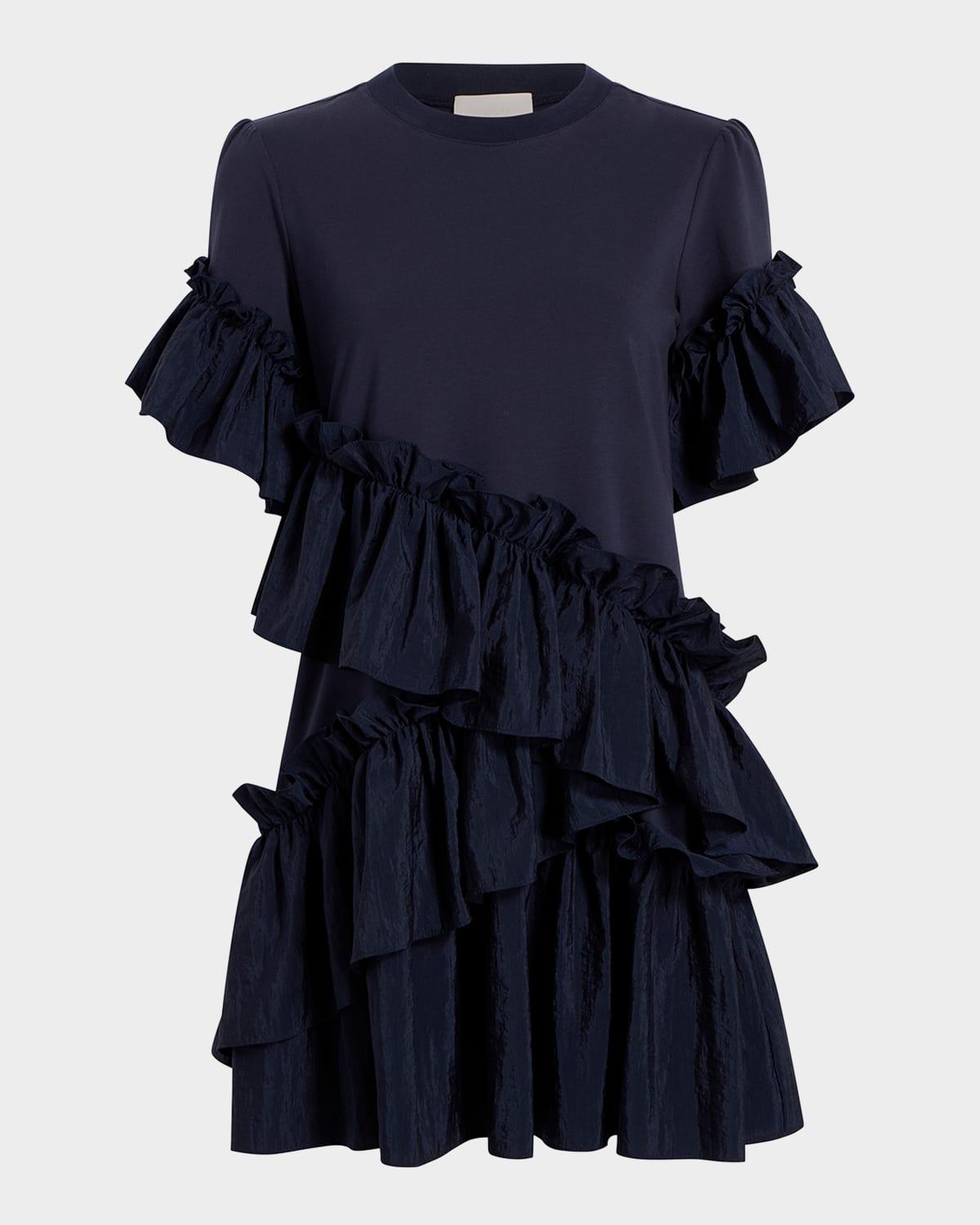 kendria ruffle mini dress