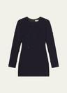 kenna embellished long-sleeve mini dress