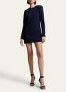 kenna embellished long-sleeve mini dress
