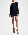kenna embellished long-sleeve mini dress