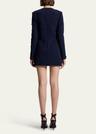 kenna embellished long-sleeve mini dress