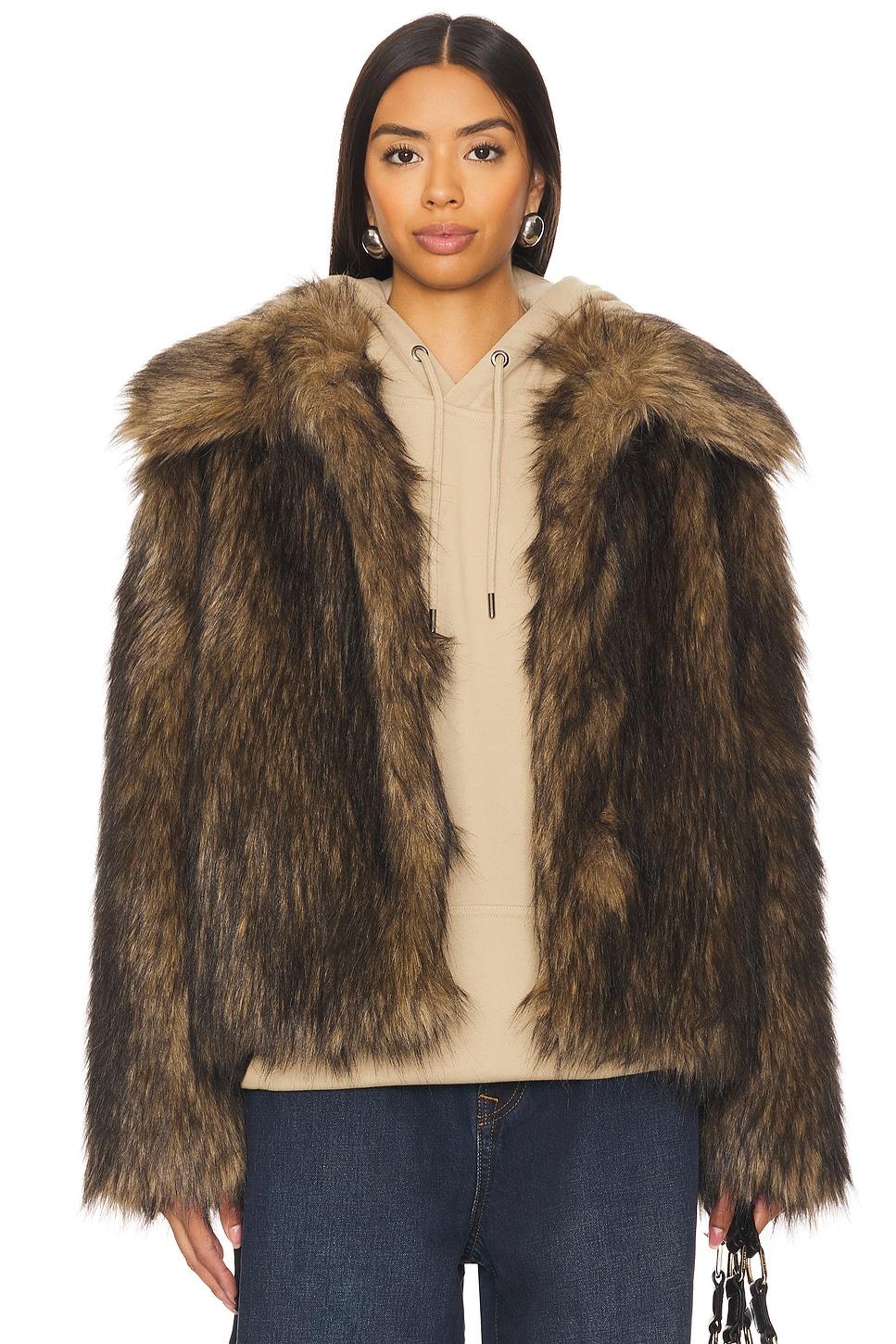 kennedy faux fur coat