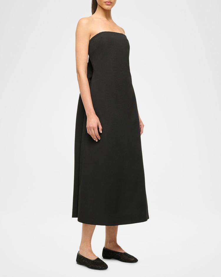 kennedy strapless midi dress