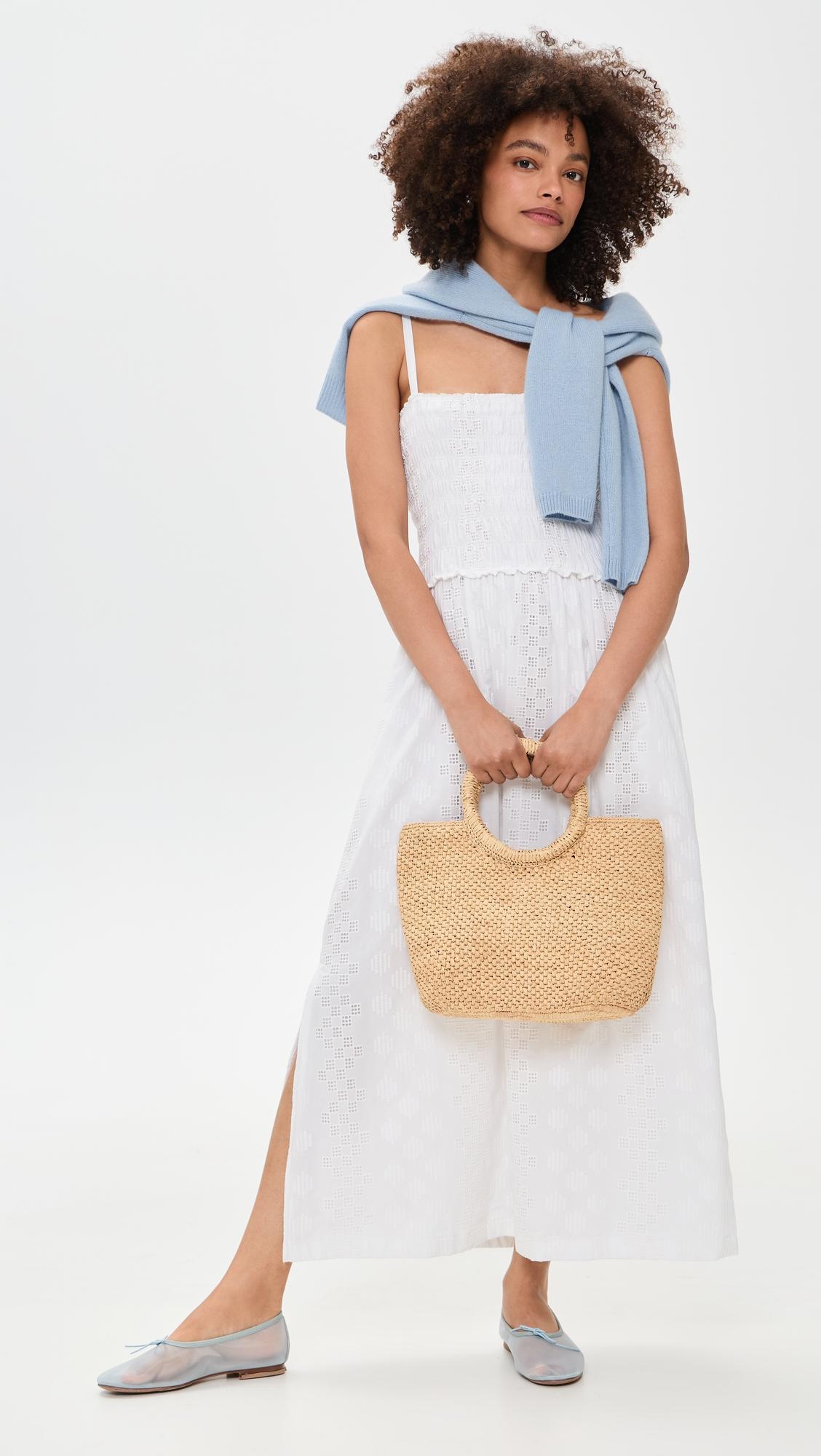 kenzie geo eyelet dress