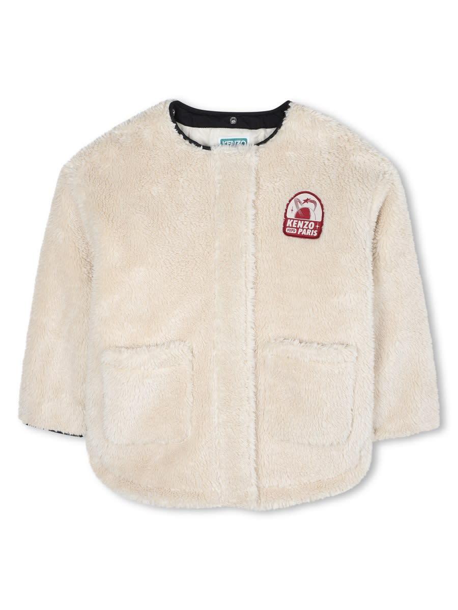 kenzo coat with logo