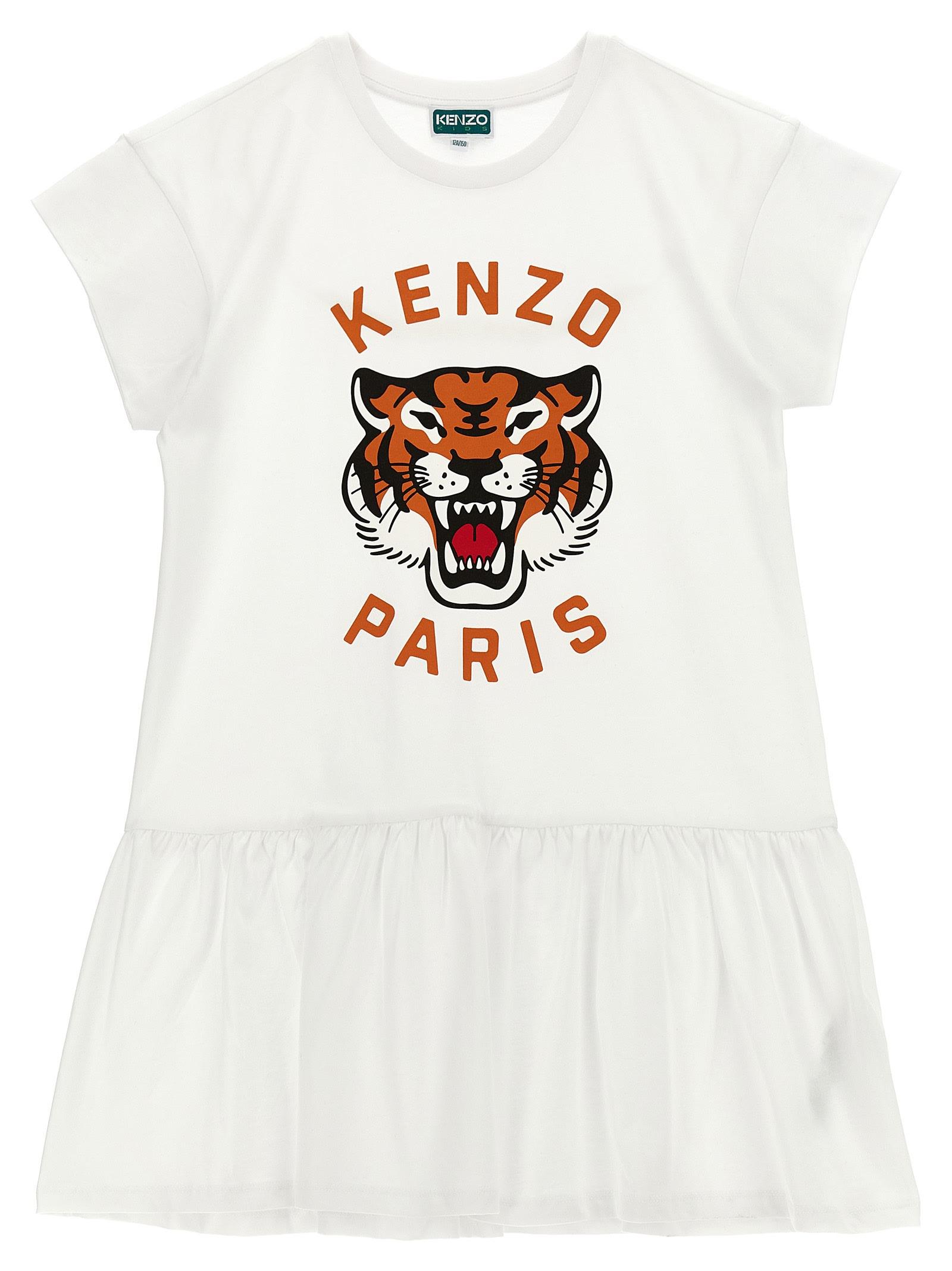 kenzo kids logo dress