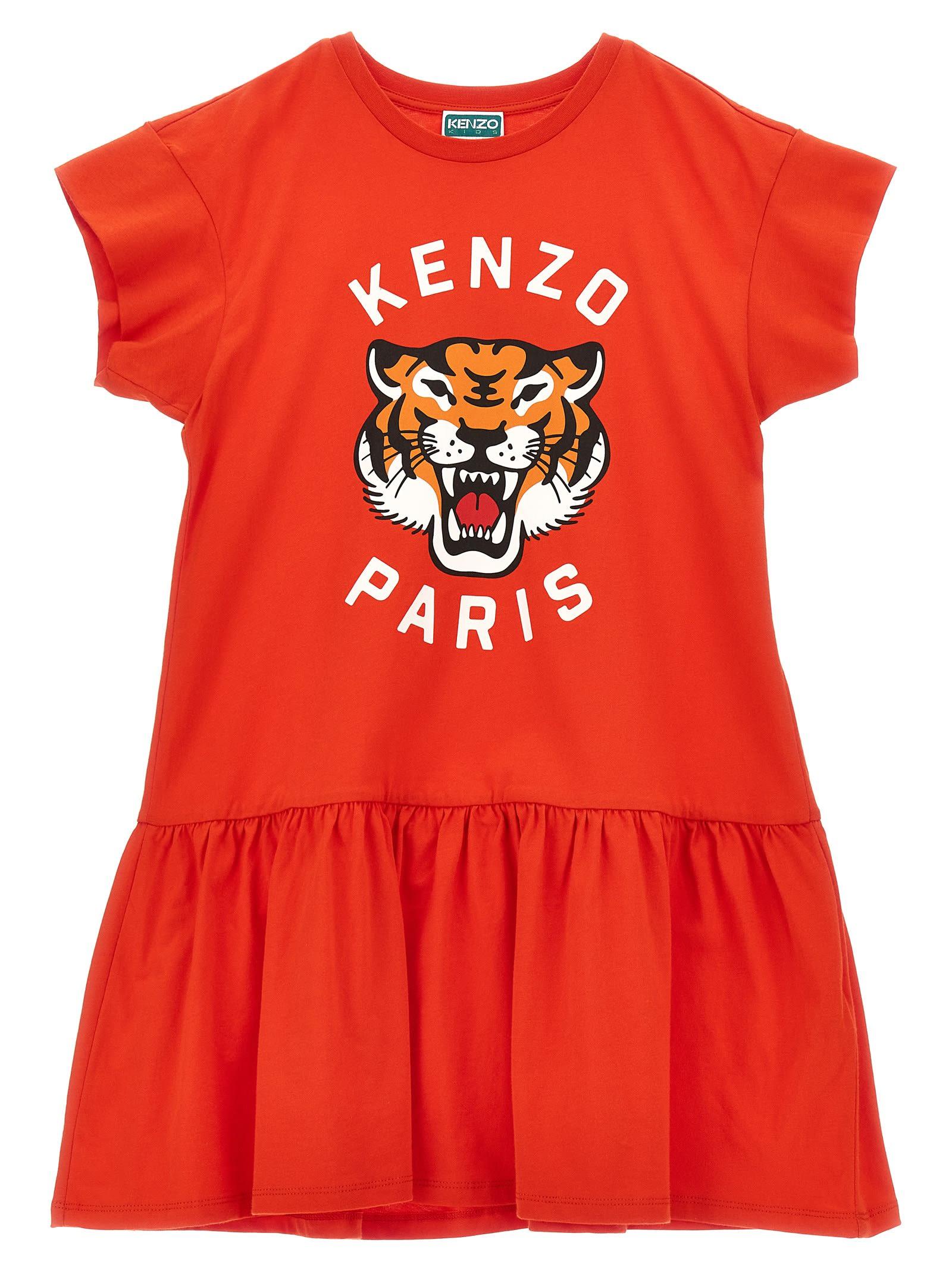 kenzo kids logo dress