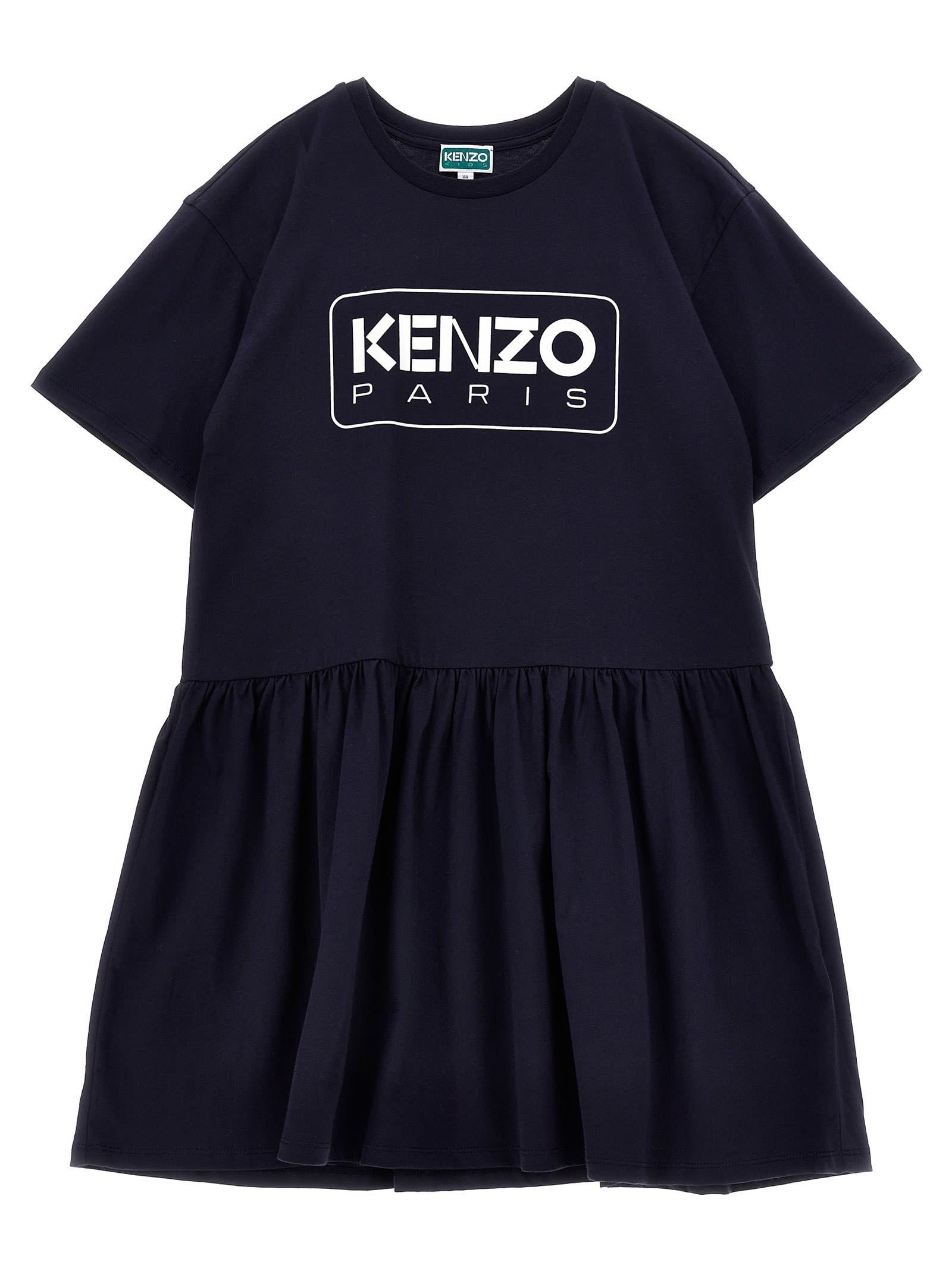 kenzo kids logo dress