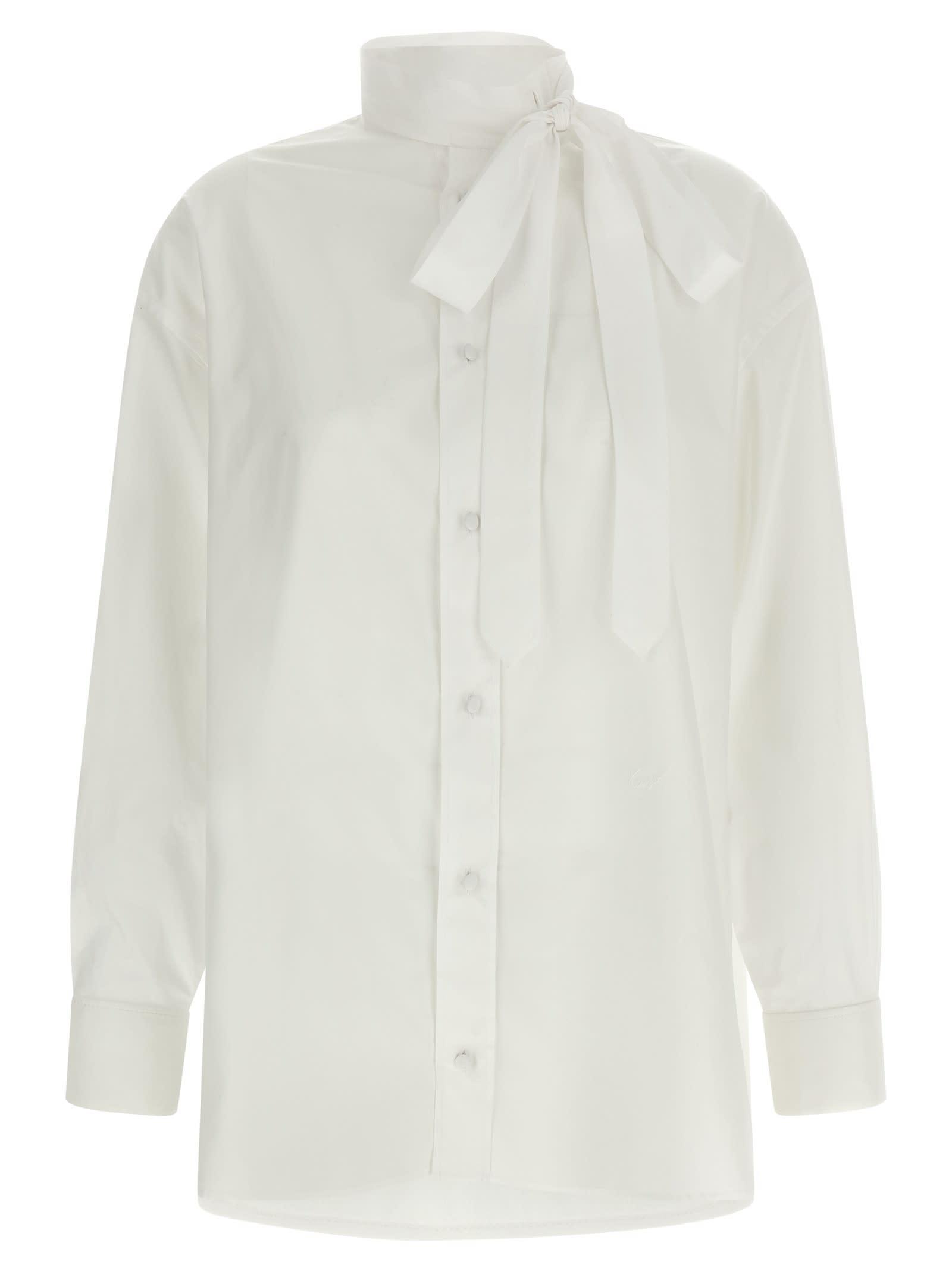 kenzo lavallière collar shirt