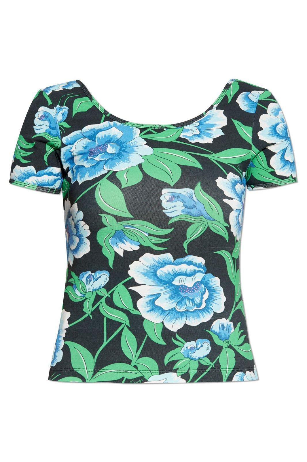 kenzo peonies top