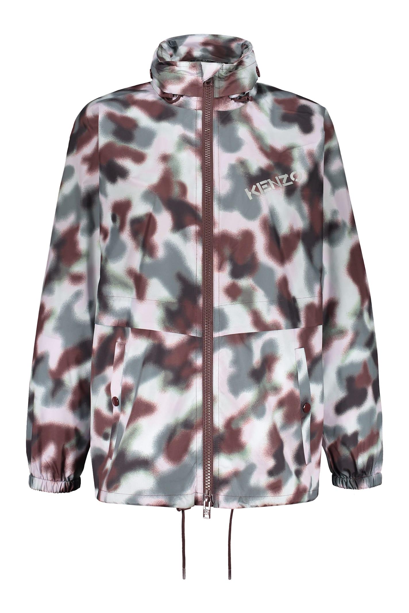kenzo technical fabric hooded jacket