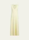 keran long v-neck dress