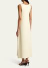keran long v-neck dress