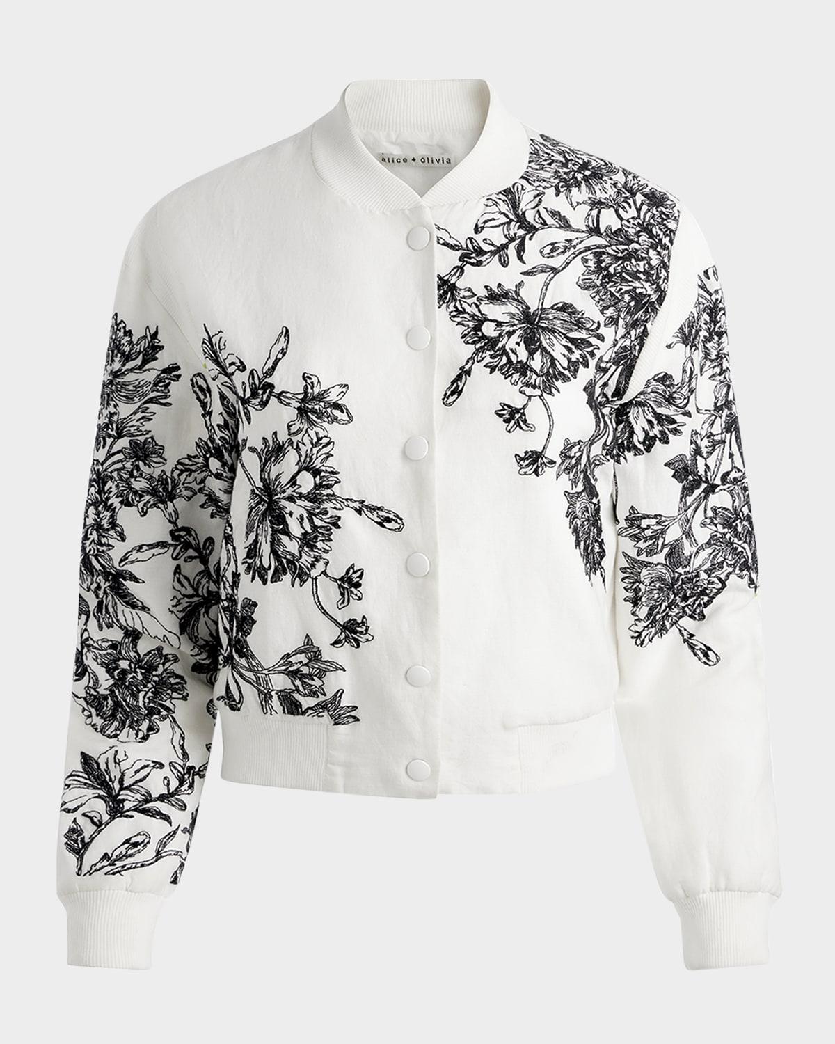 keri embroidered varsity jacket