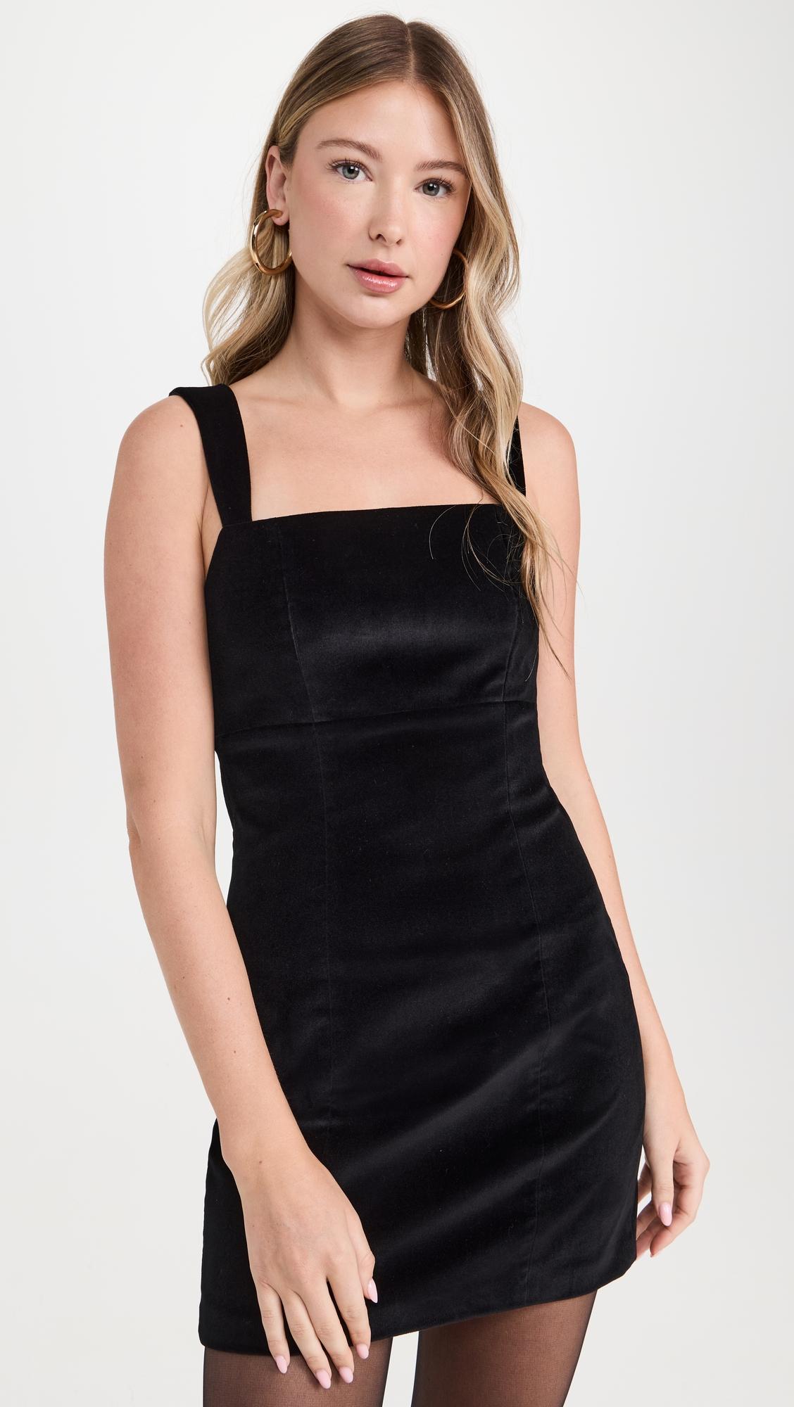 keria velvet fitted mini dress