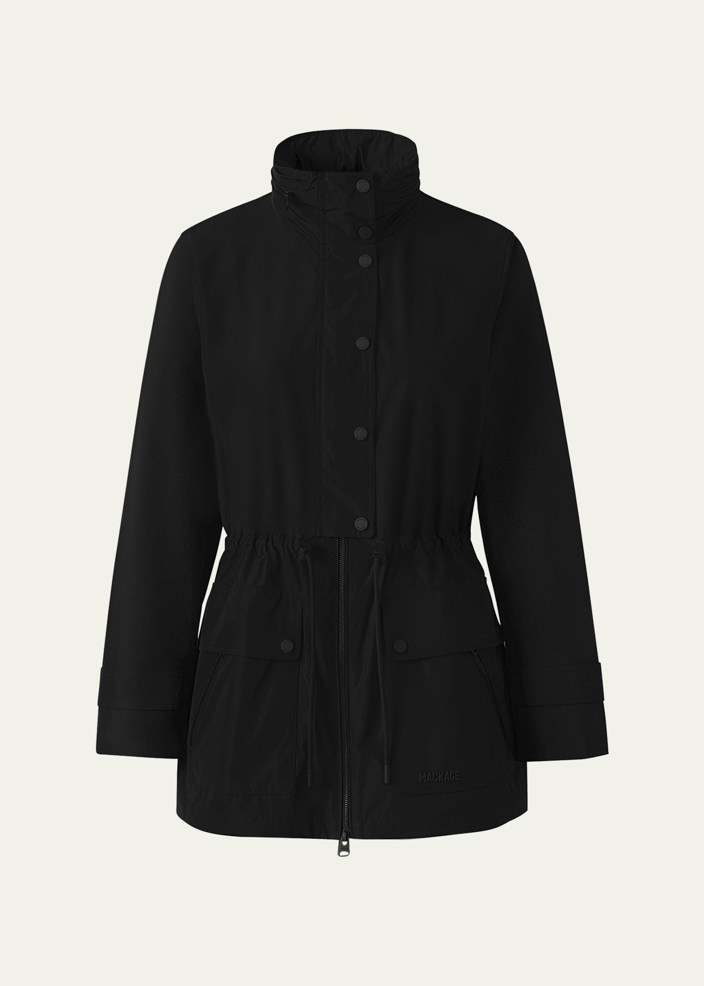 keryn mid-length rain jacket