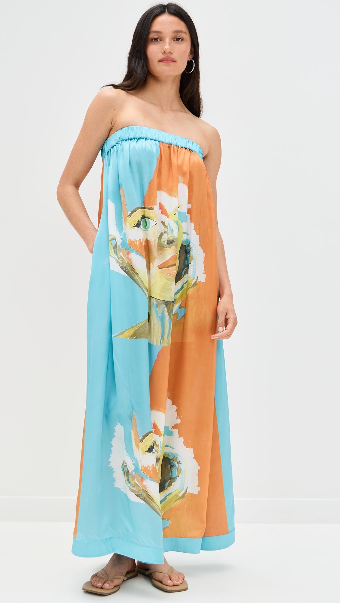 kesi strapless maxi dress