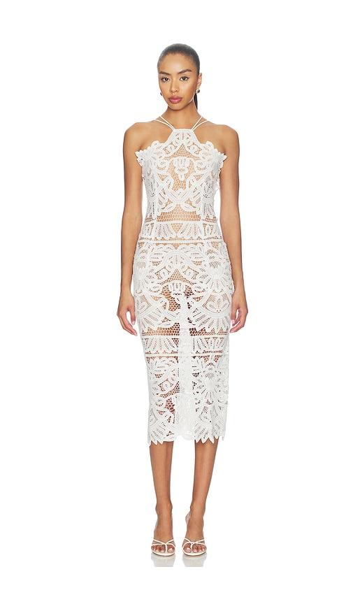 kettel atelier anna lace dress in white.