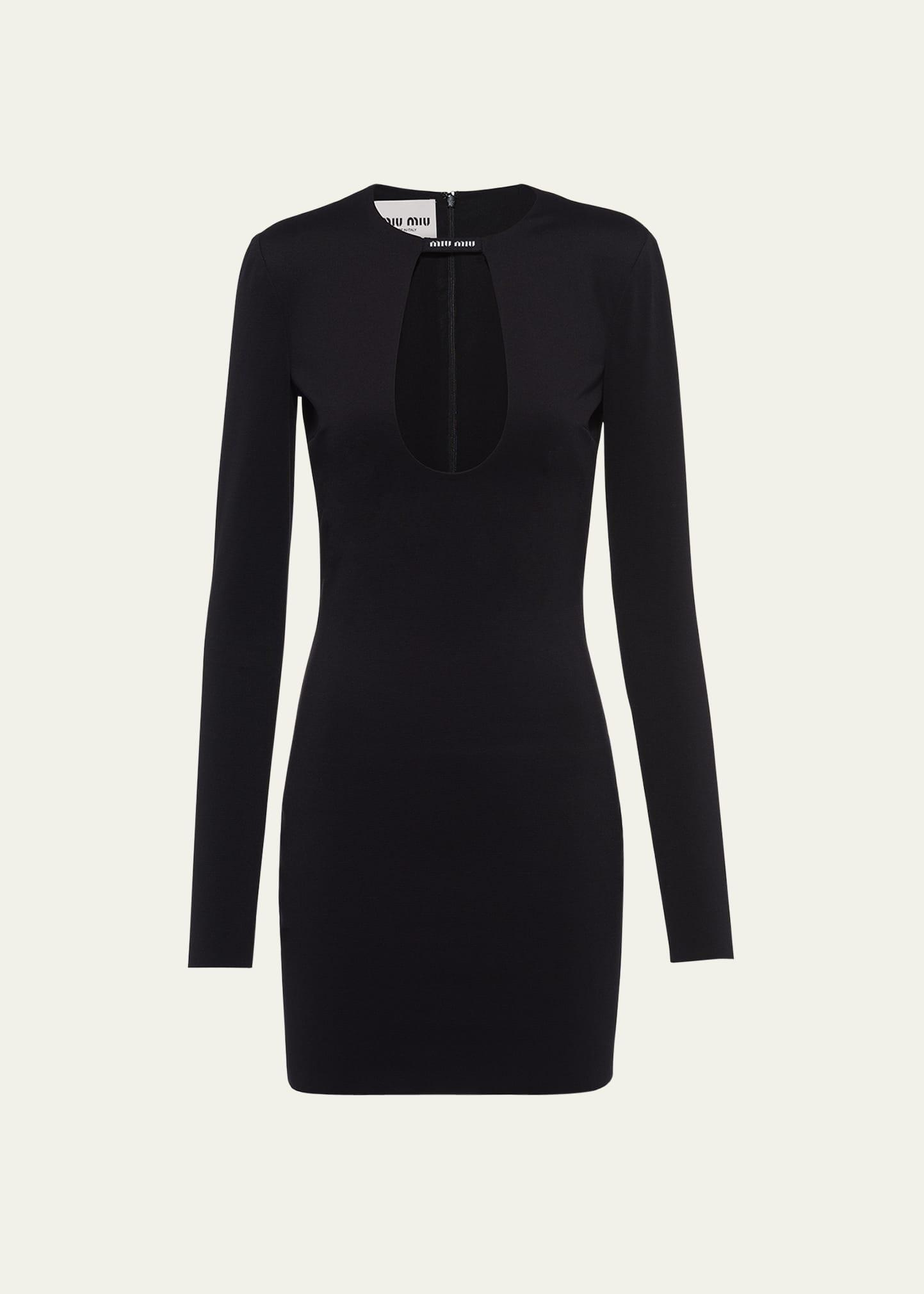 keyhole body-con mini dress
