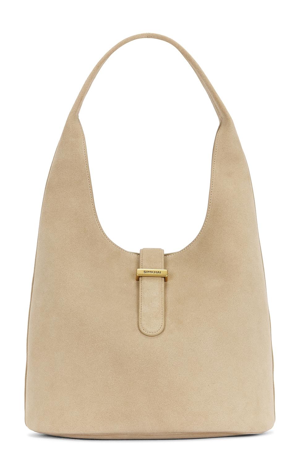 khai suede hobo bag