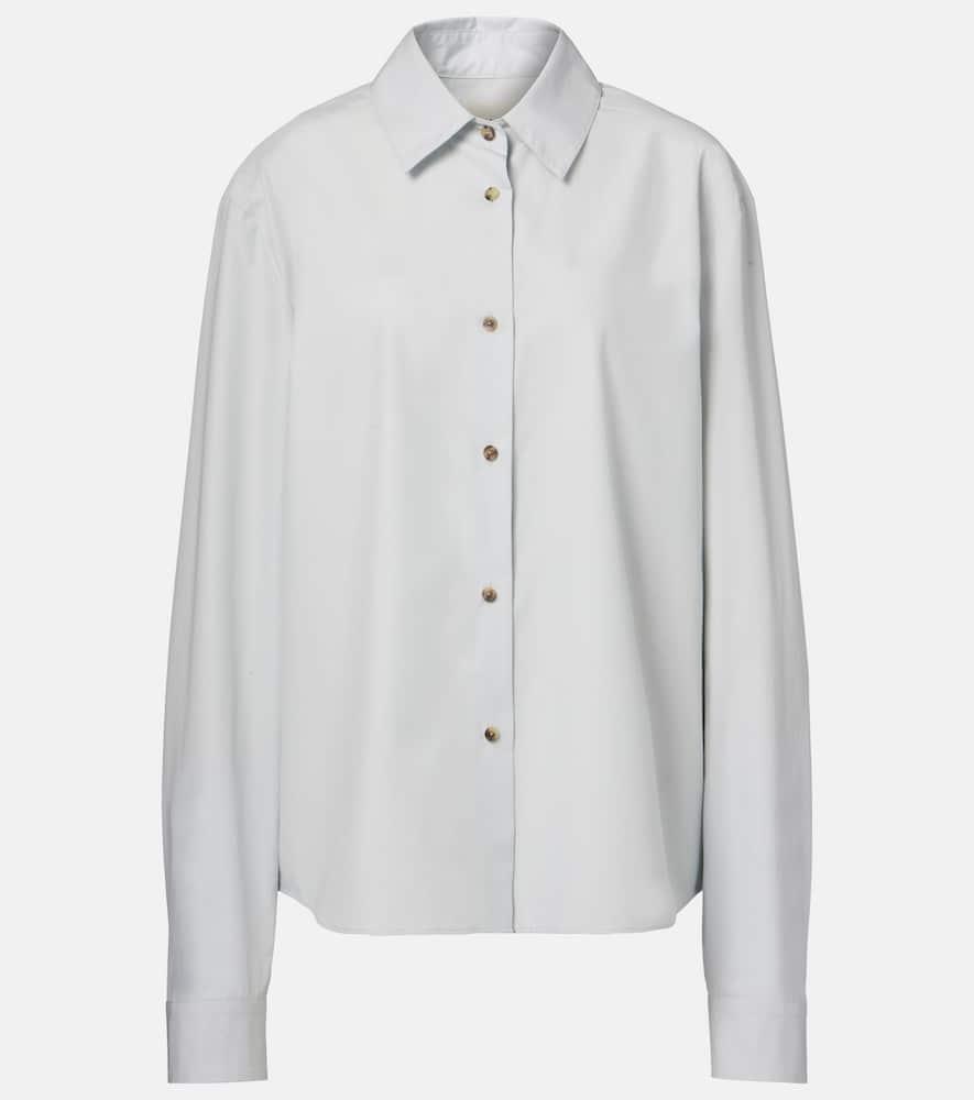 khaite agro cotton poplin shirt