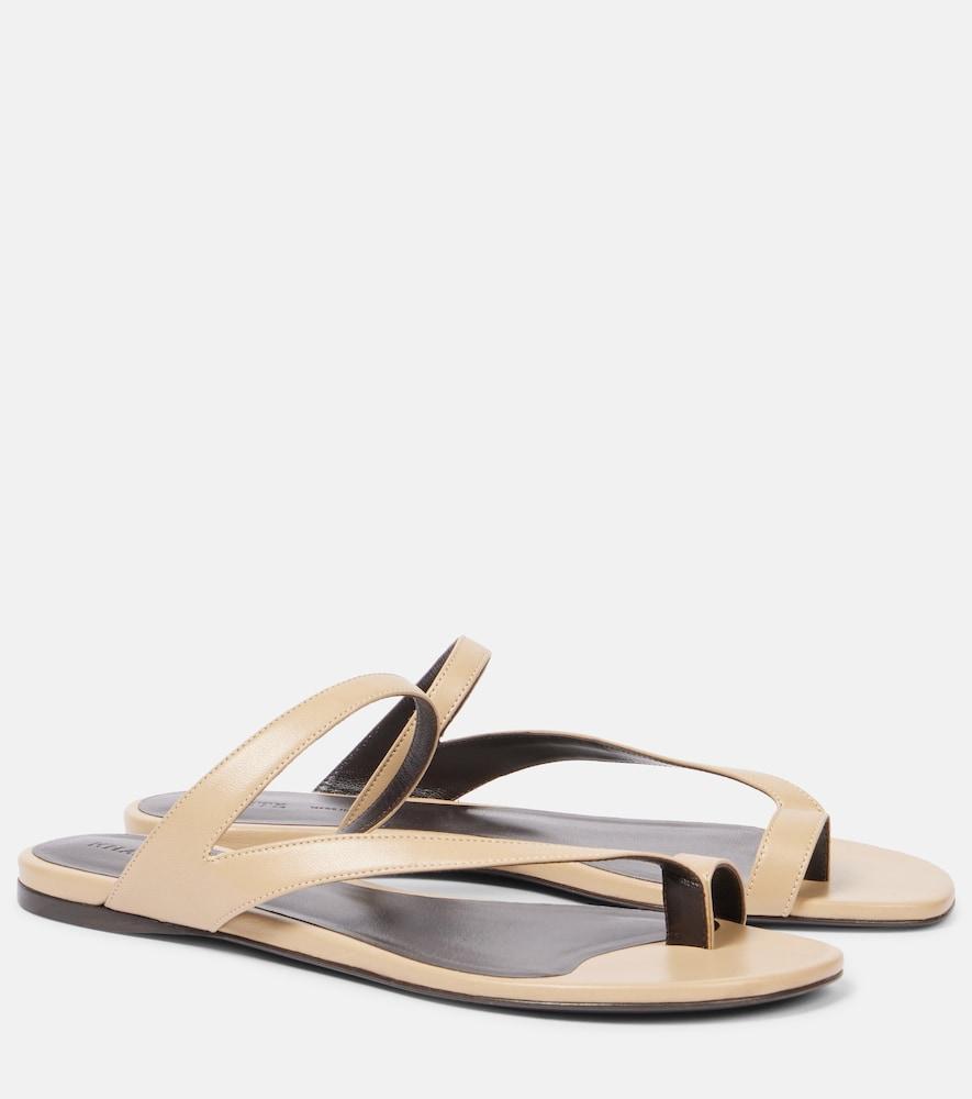 khaite aimee leather sandals