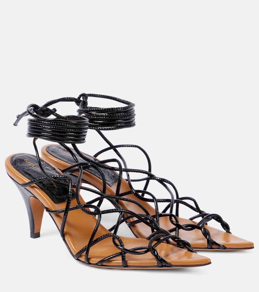 khaite arden 75 leather sandals