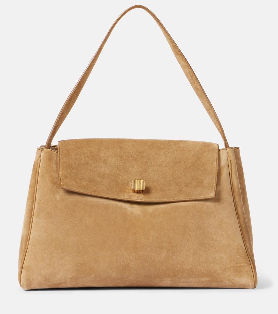 khaite audrey suede tote bag